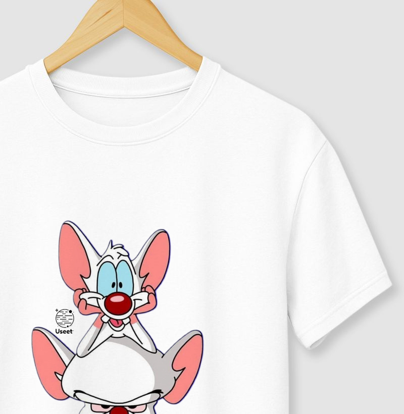 Camiseta Pinky e Cérebro