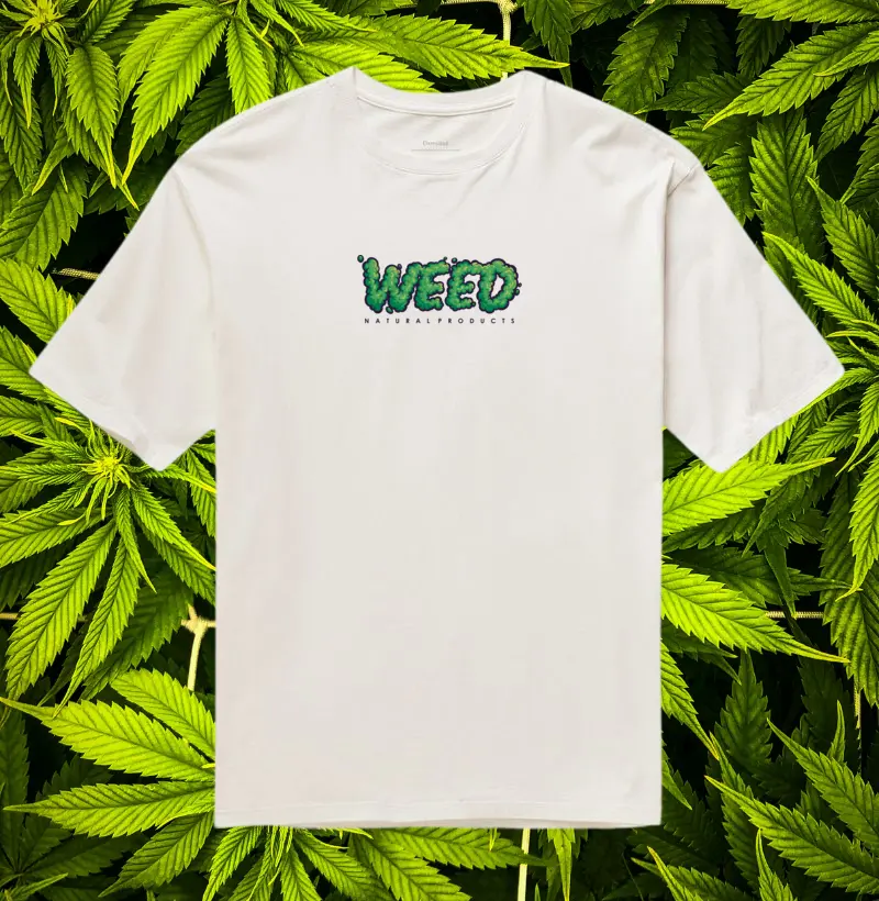 Camiseta Oversized Weed Natural Products