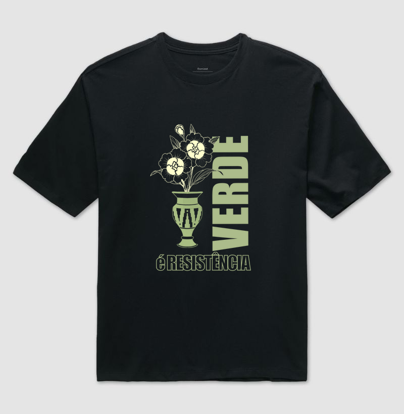 Verde é resistência Vaso Floral