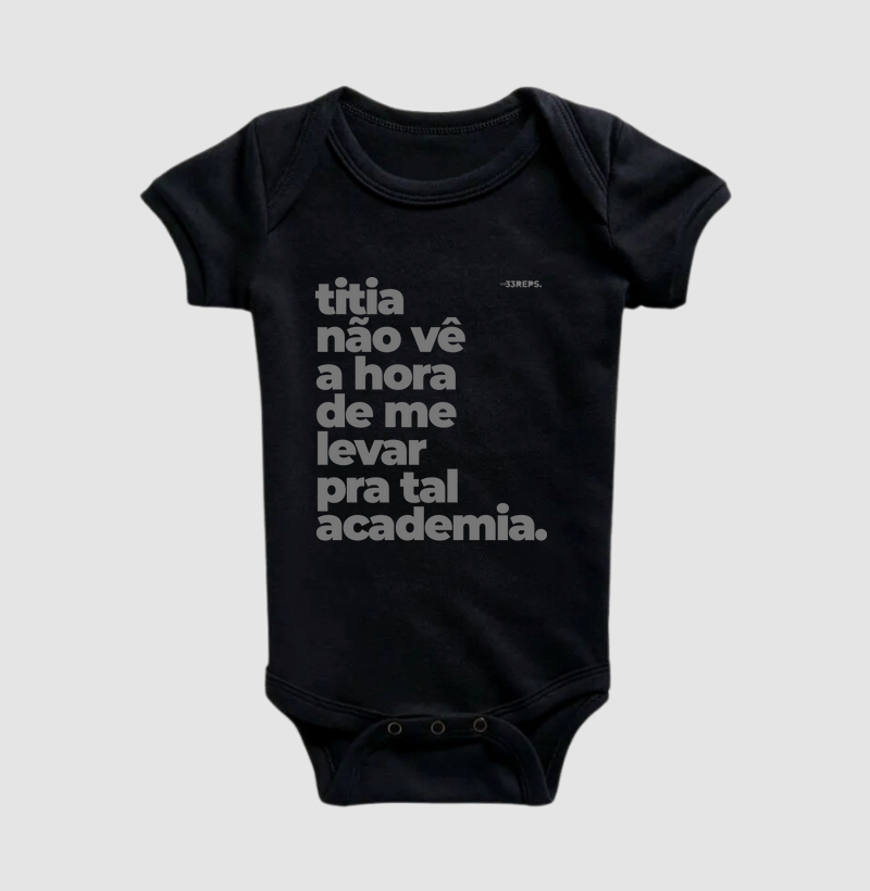 Titia quer me levar pra academia