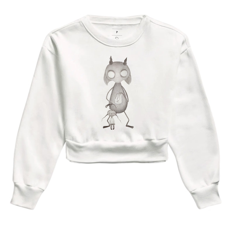 Cropped Moletom O Medo