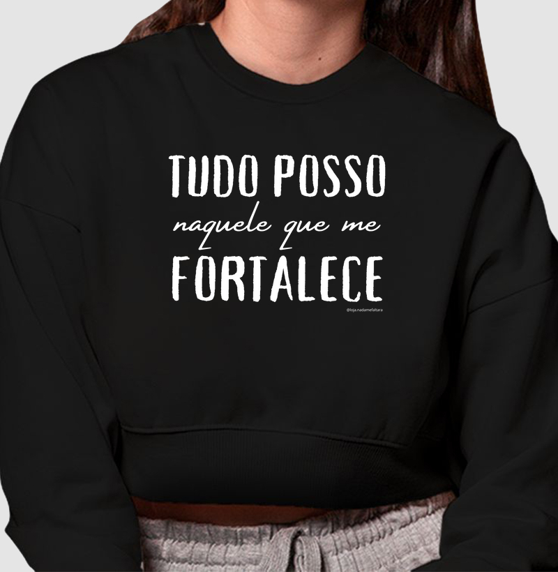 Moletom Cropped Filipenses 4:13