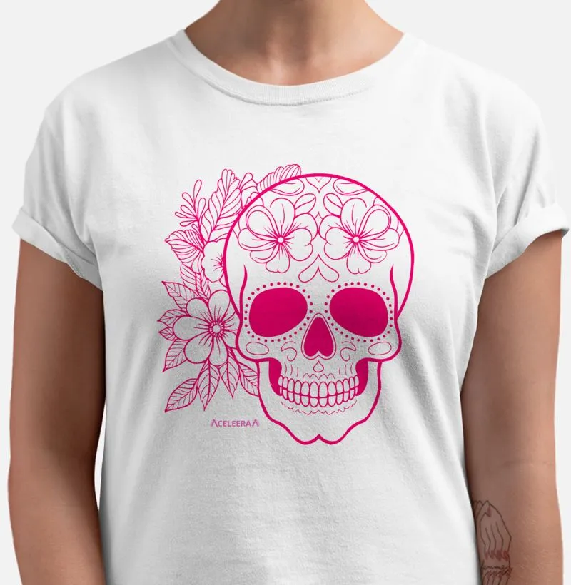 Caveira Com Rosas