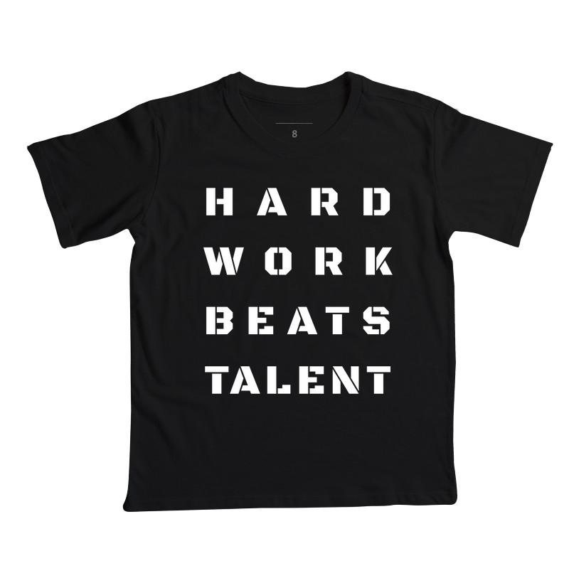Camiseta Hard Work - Infantil