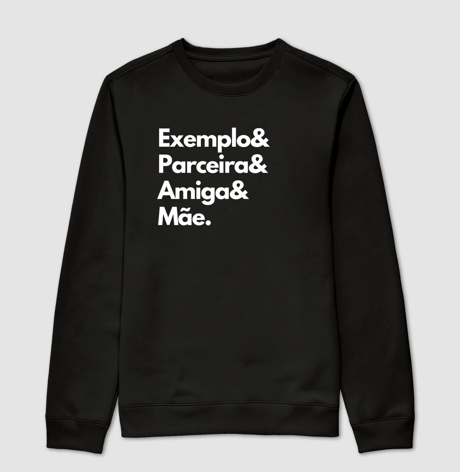 Camiseta exemplo&parceira&amiga&mãe