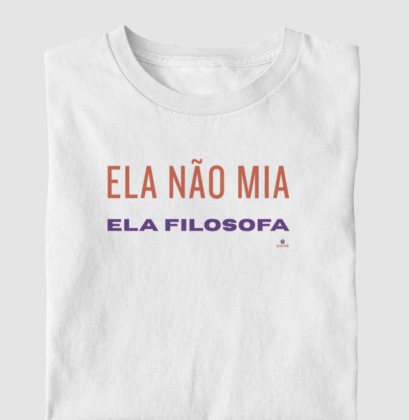 Ela não mia, ela filosofa