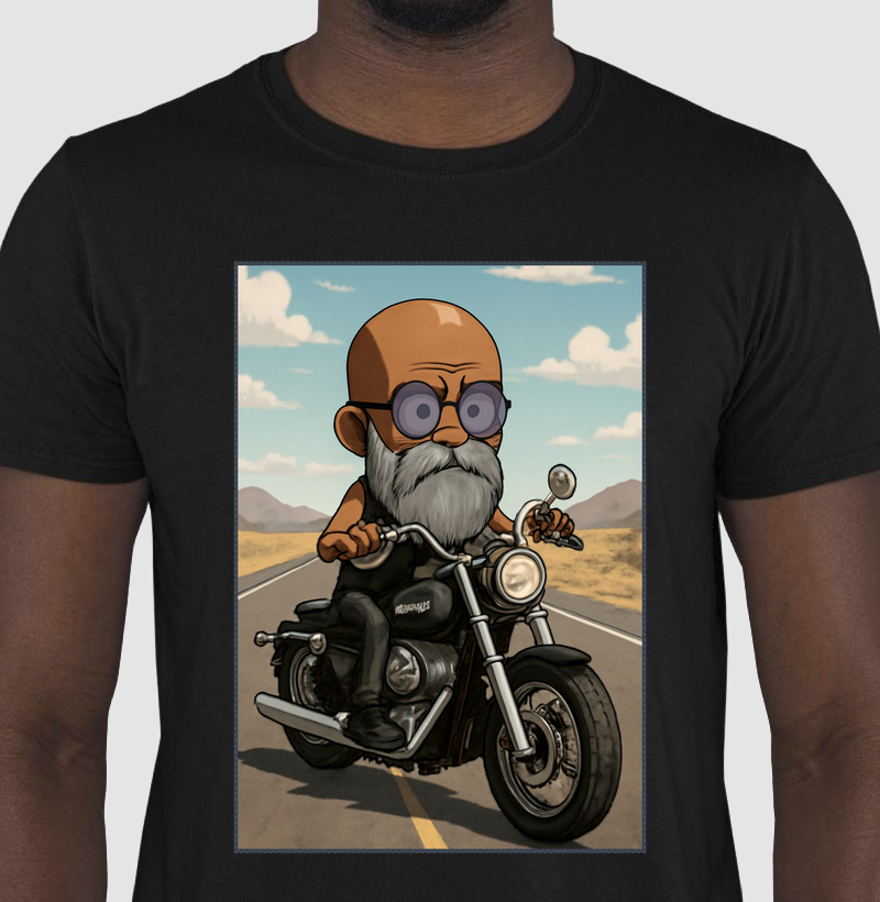 Camiseta - Motociclista Barbudo