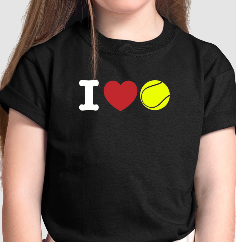 Camiseta Infantil - I Love Beach Tennis