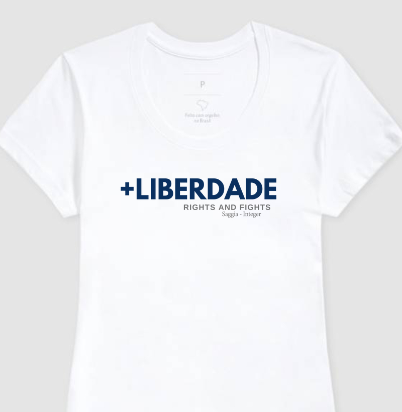 Camiseta Rights and Fights Mais Liberdade 00010 - Femme