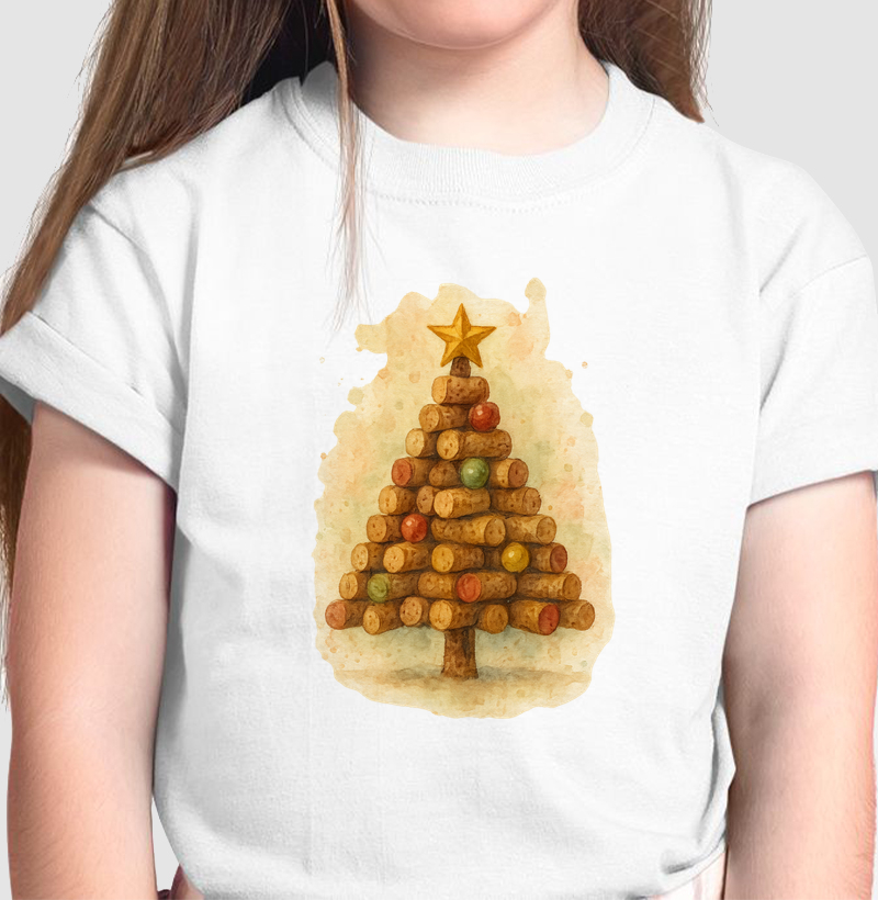 Camiseta Arvore de Rolhas Aquarela