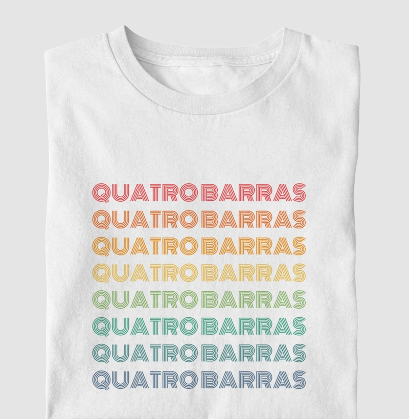 Quatro Barras Letreiro Retrô