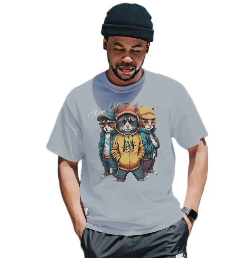 Camiseta Básica Thease Cat Algodão Premium 