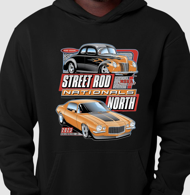 Moletom Hoodie 43rd North Street Rod Nationals 2023.