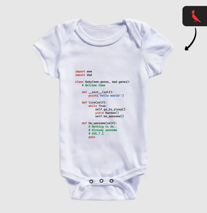 "Welcome baby em Python" T.I