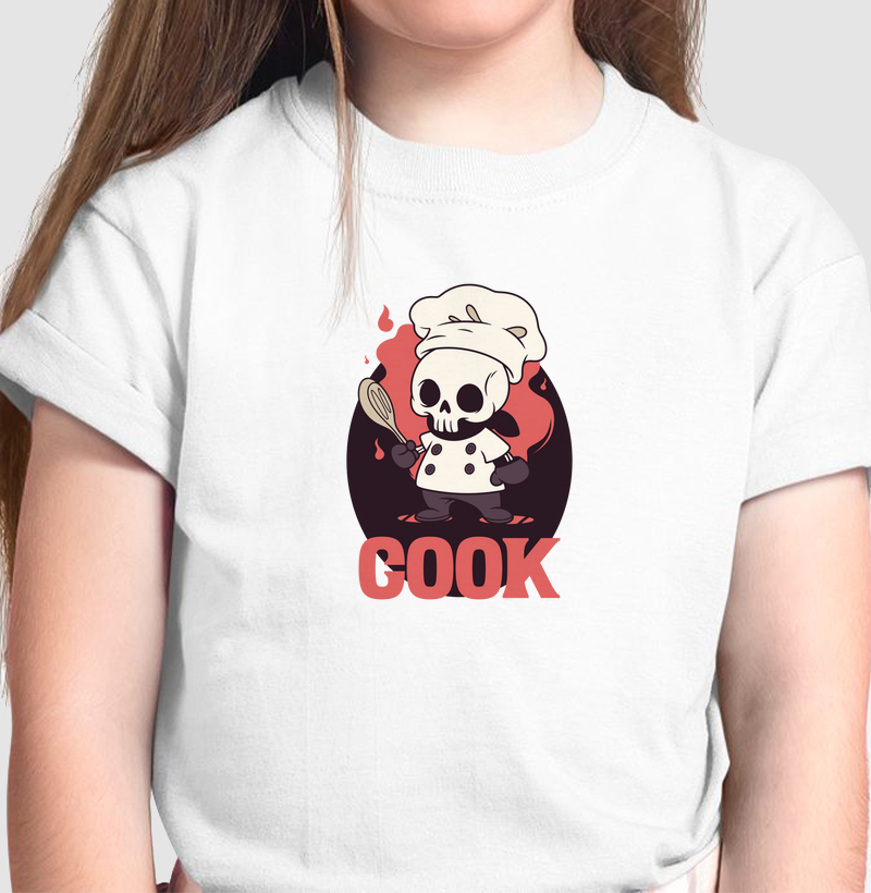 Cook: Camiseta Infantil - Feito para Quem Vive a Arte da Culinária
