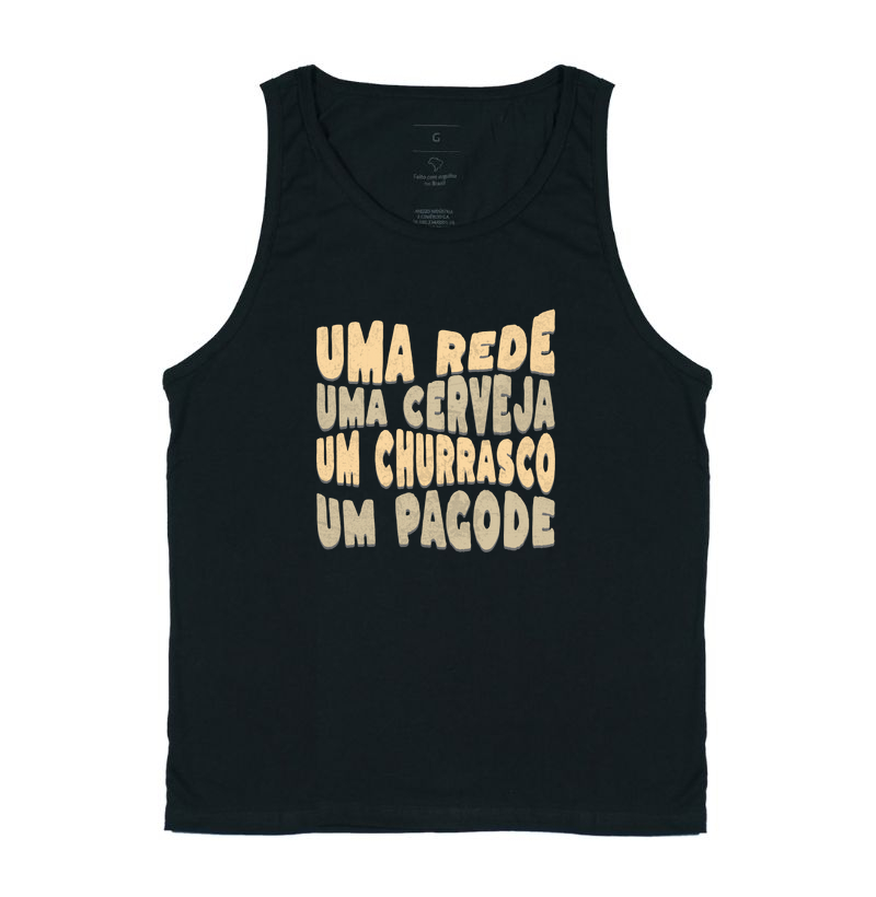 Uma rede uma cerveja um churrasco um pagode