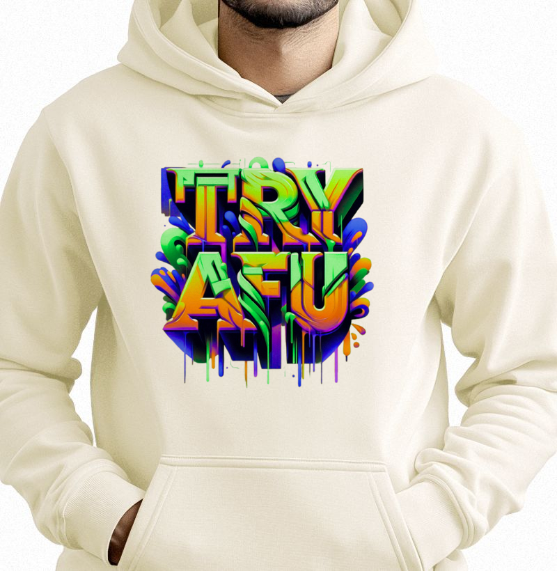 🔥 Moletom Canguru Estampa Exclusiva - Try Afú – A Peça Que Define Seu Estilo! 🔥