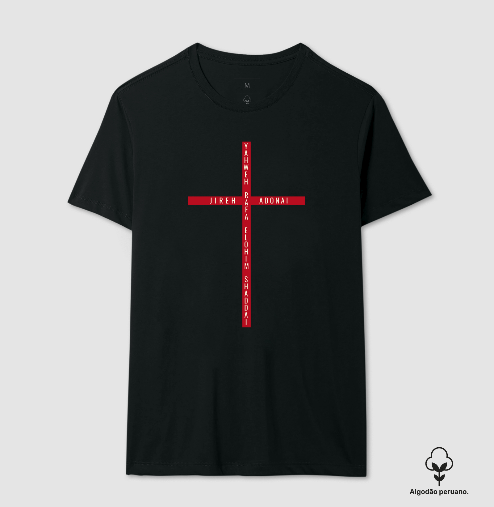 Camiseta Algodão Peruano Cruz