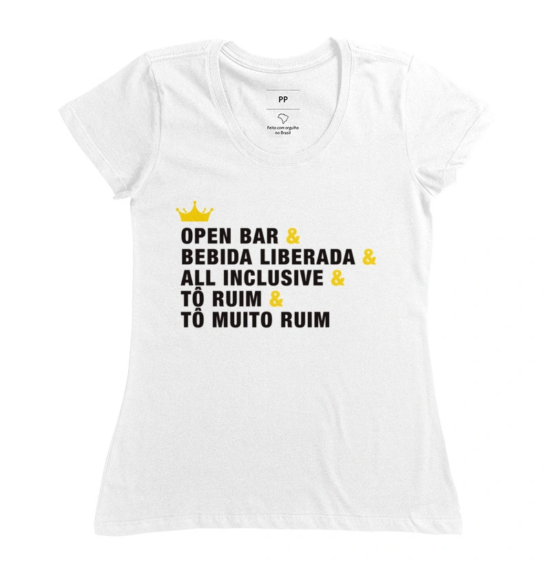 Open bar bebida liberada all inclusive to ruim to muito ruim