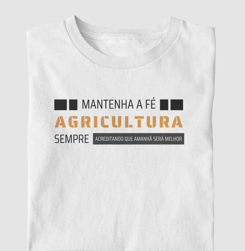 Mantenha a fé, agricultura
