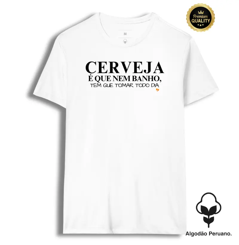 Cerveja é que nem banho