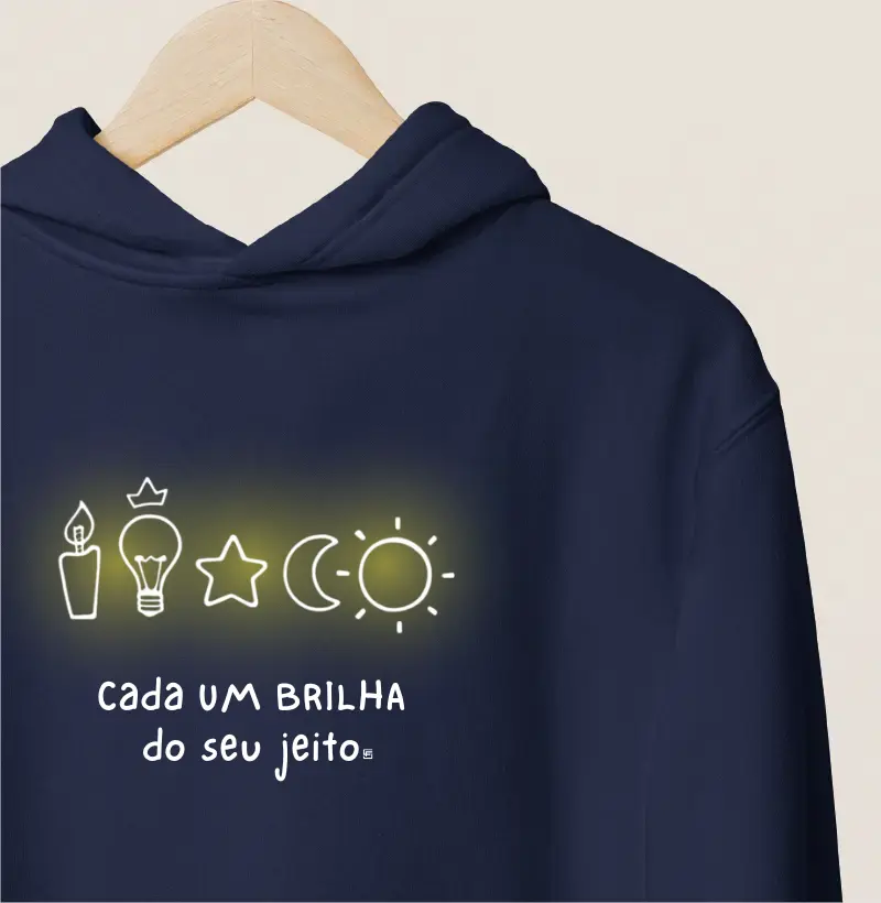 Hoodie Moletom Cada um brilha do seu jeito 