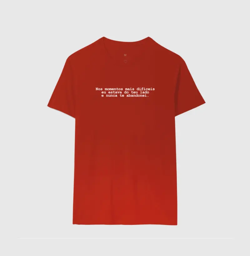Camiseta Nunca Te Abandonei