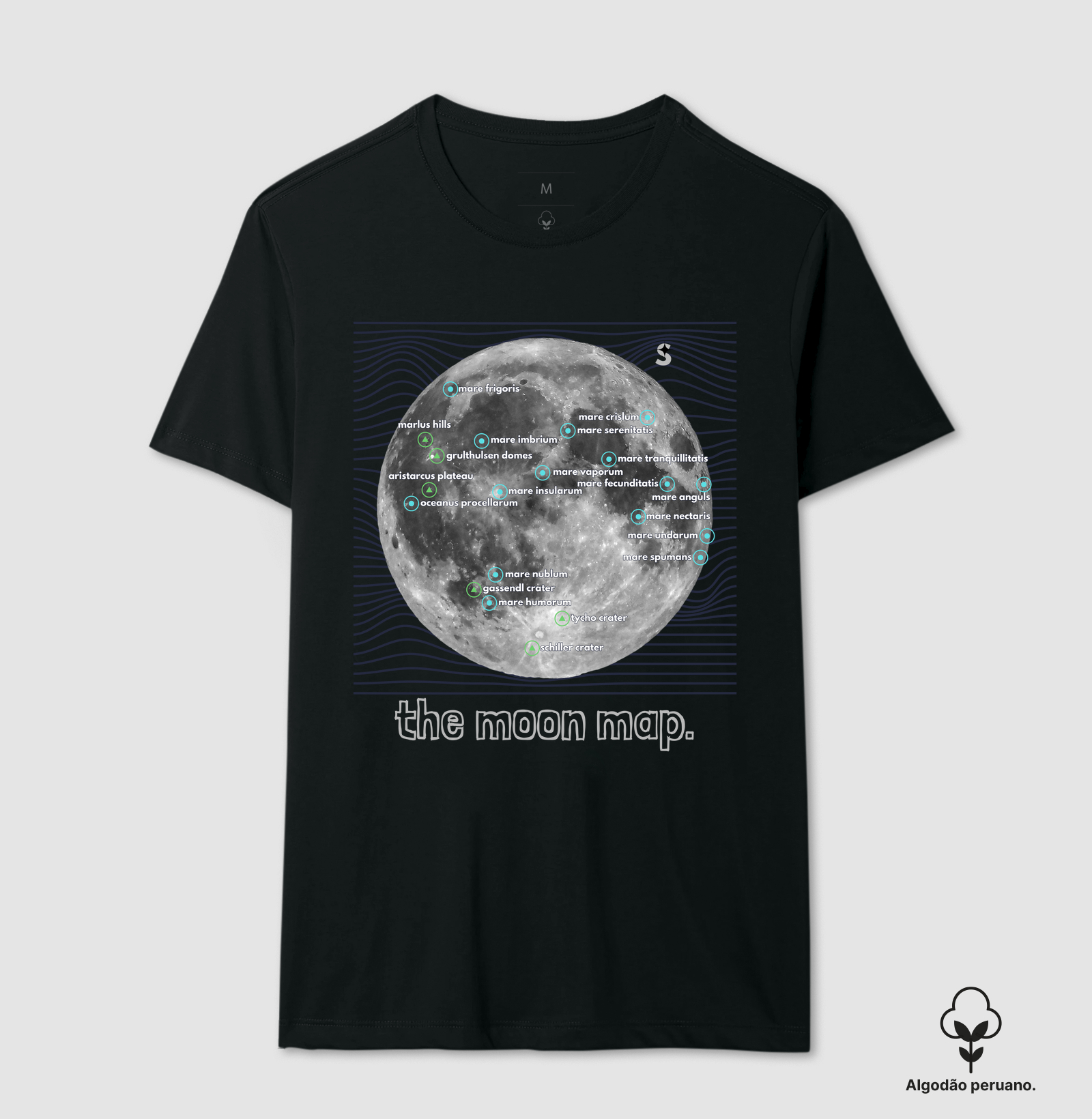 O Mapa da Lua Camiseta Supernova Estampada 