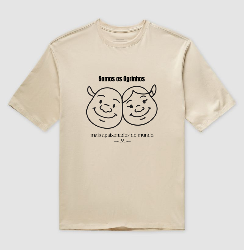 Camiseta Animalis Oversized 100% Algodão Somos Ogrinhos