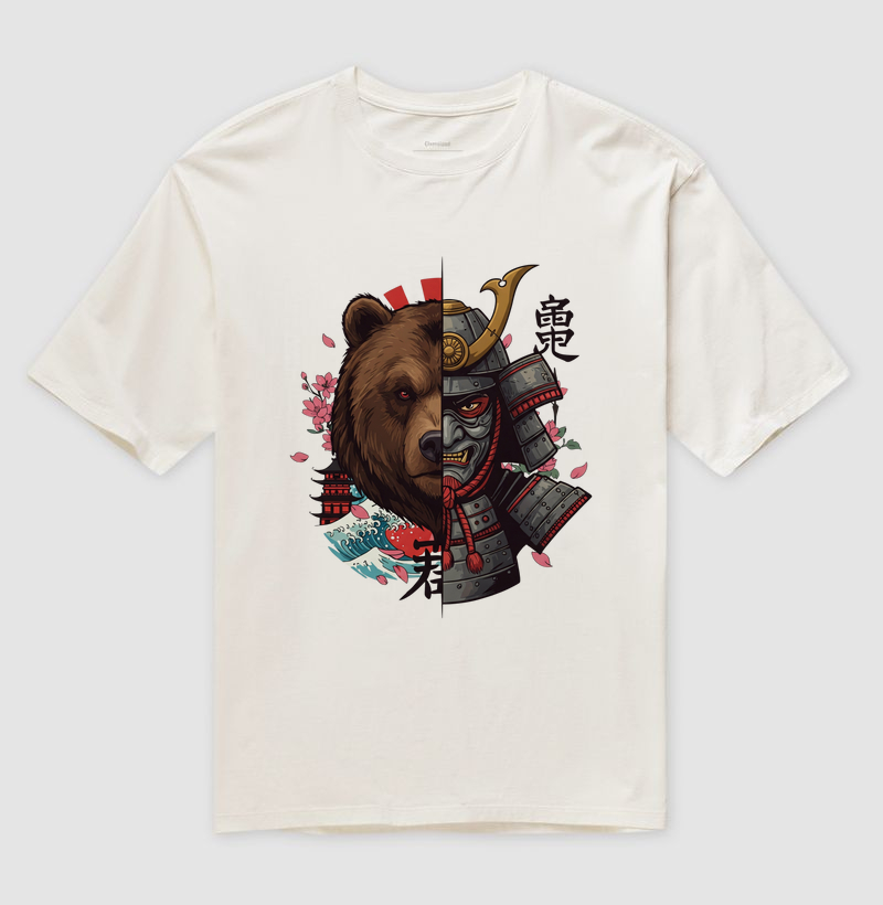 Urso e Samurai - Oversized