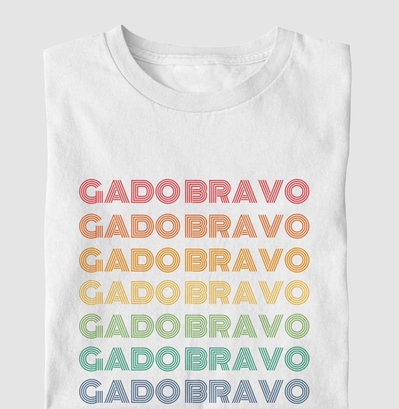 Gado Bravo Letreiro Retrô