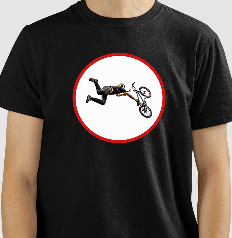 Camiseta modelo - Placa BMX