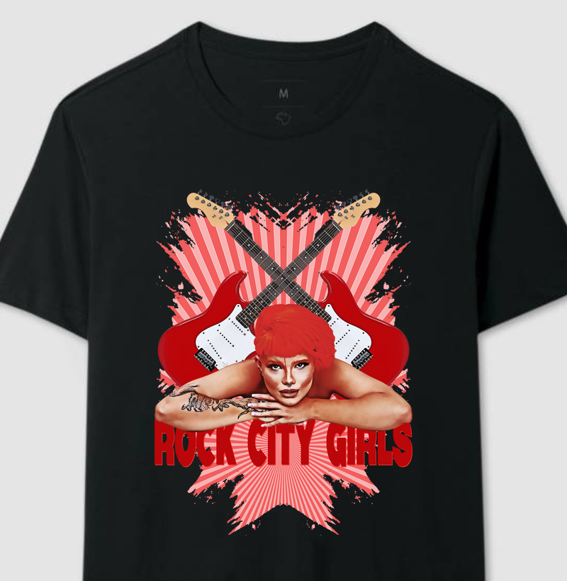 The Rocker Chick - Camiseta Rock City Girls