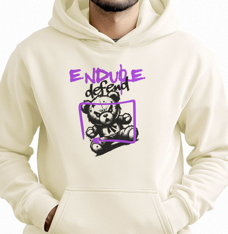 Endure & Defend: Moletom com Bolso - Resiliência com Atitude