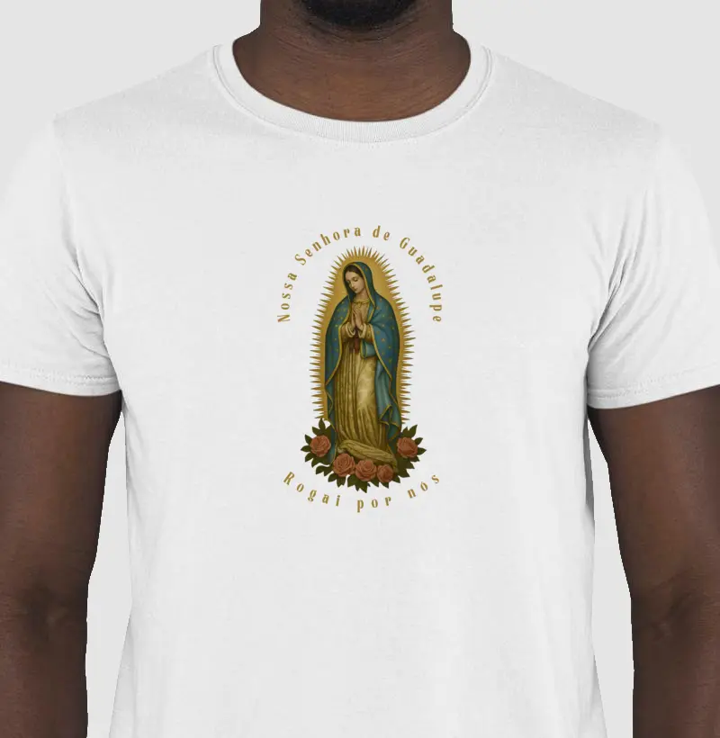 Camiseta - Nossa Senhora de Guadalupe - Rogai por nós
