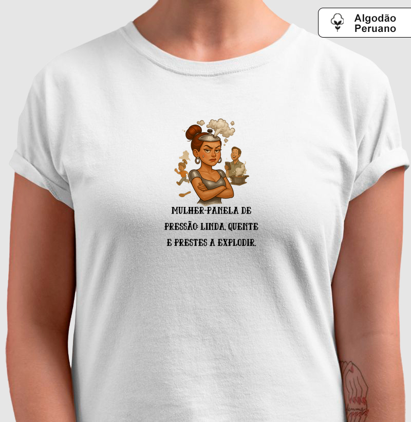 Mulher panela de pressão