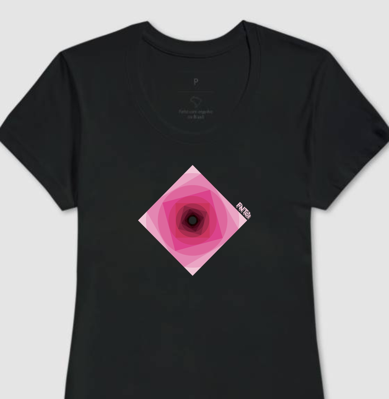 T-SHIRT "INFINITA FANTASIA" / MAGENTA MINIMAL