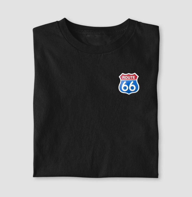 Camiseta Mini Placa Route 66