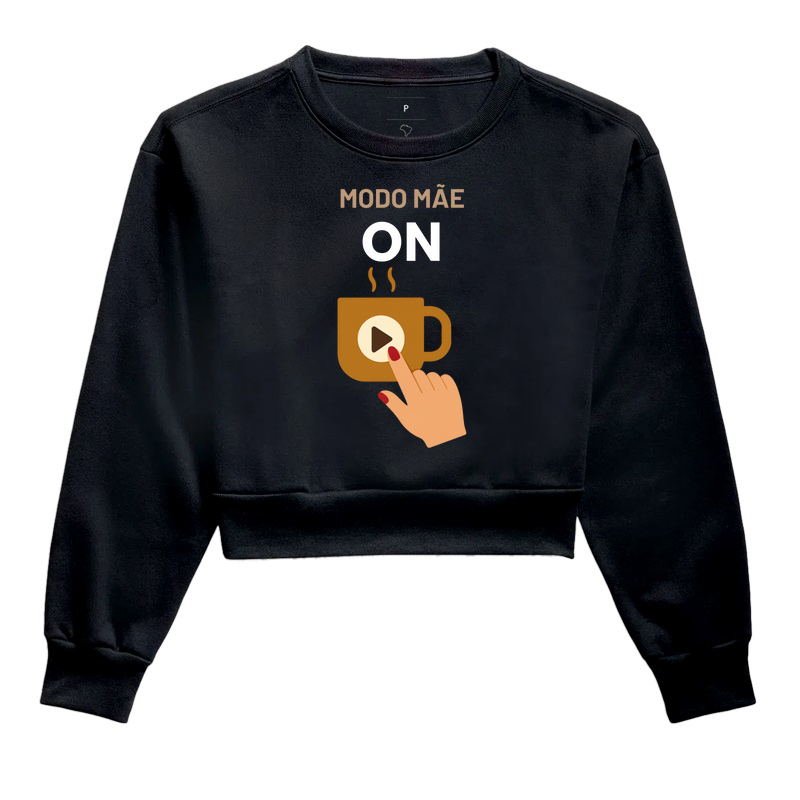 Camiseta Café MODO MÃE ON Camiseta Presente Dia dos Pais