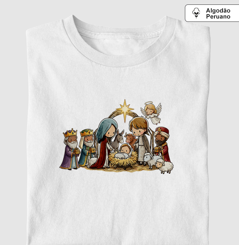 Nascimento do Menino Jesus - Algodão Peruano