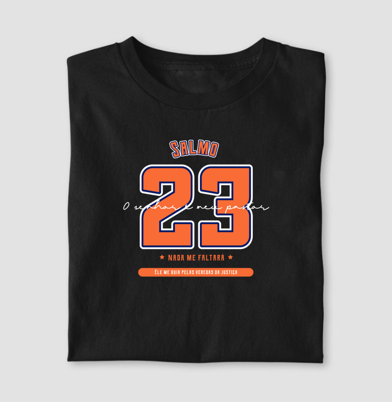 Camiseta Salmo 23 Com Mensagem Religiosa Salmo 23 O senhor é Meu Pastor