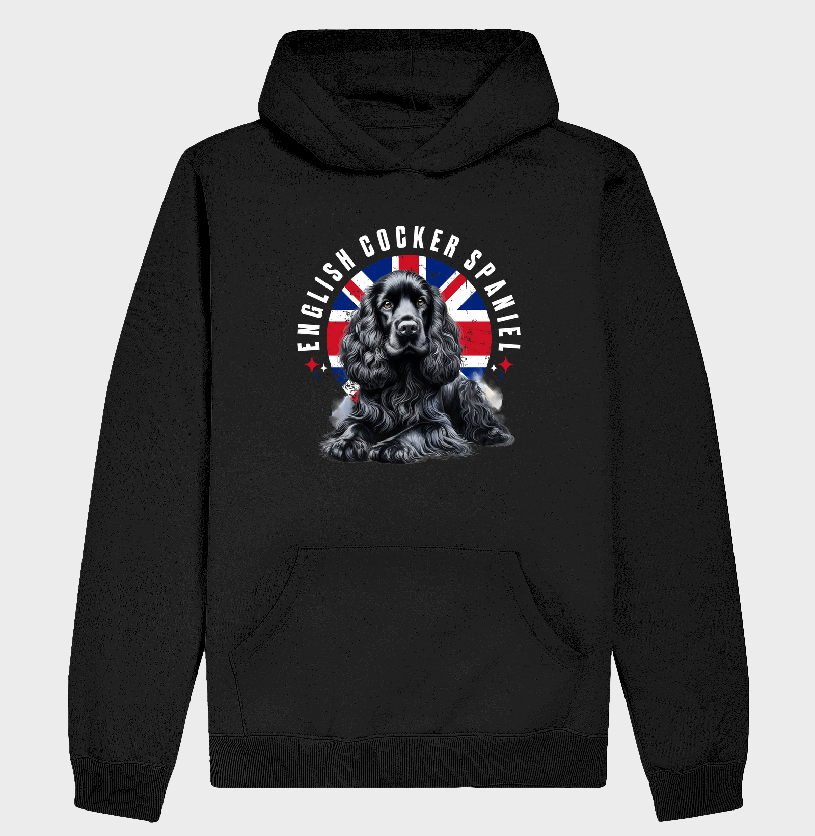 English Cocker Spaniel UK Flag Stars