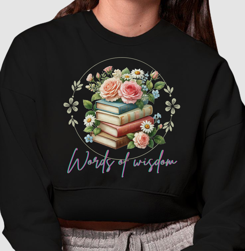 HONESTEE LIVRO Cropped Moletom