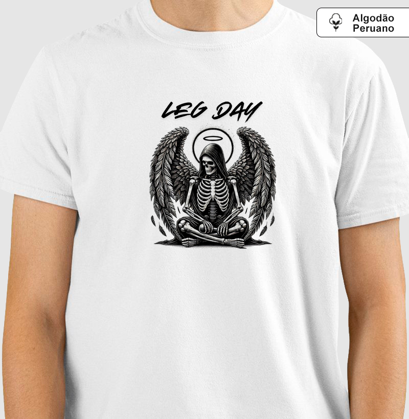 Camiseta Leg Day Caveira