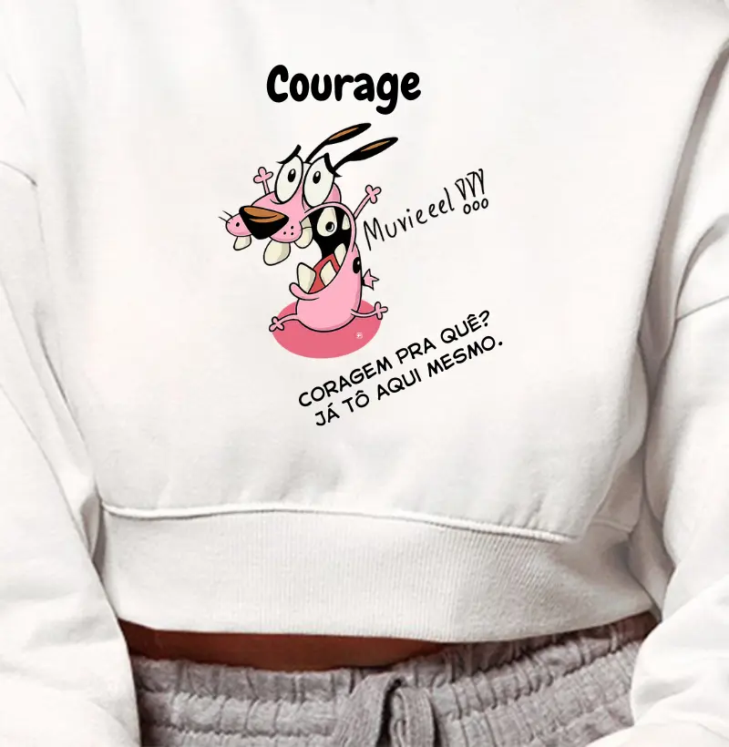 Cropped Moletom Courage