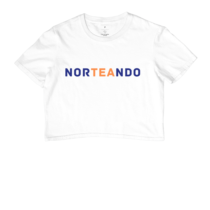 Peça com Escrita Norteando 