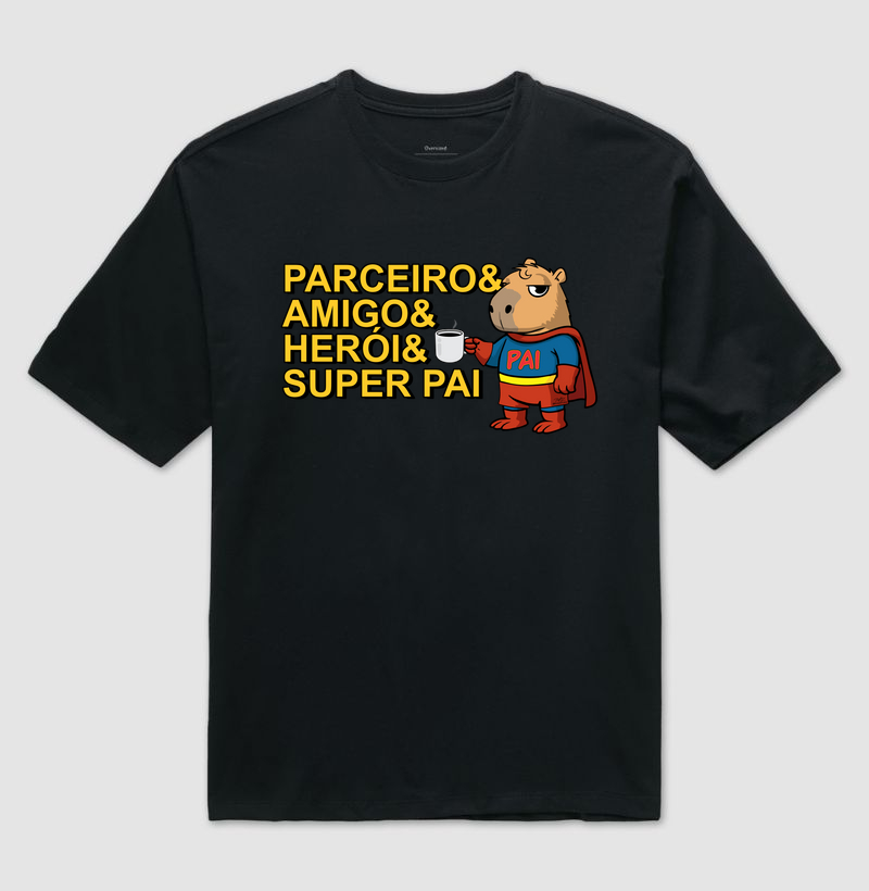 Camiseta Capivara Pai Super