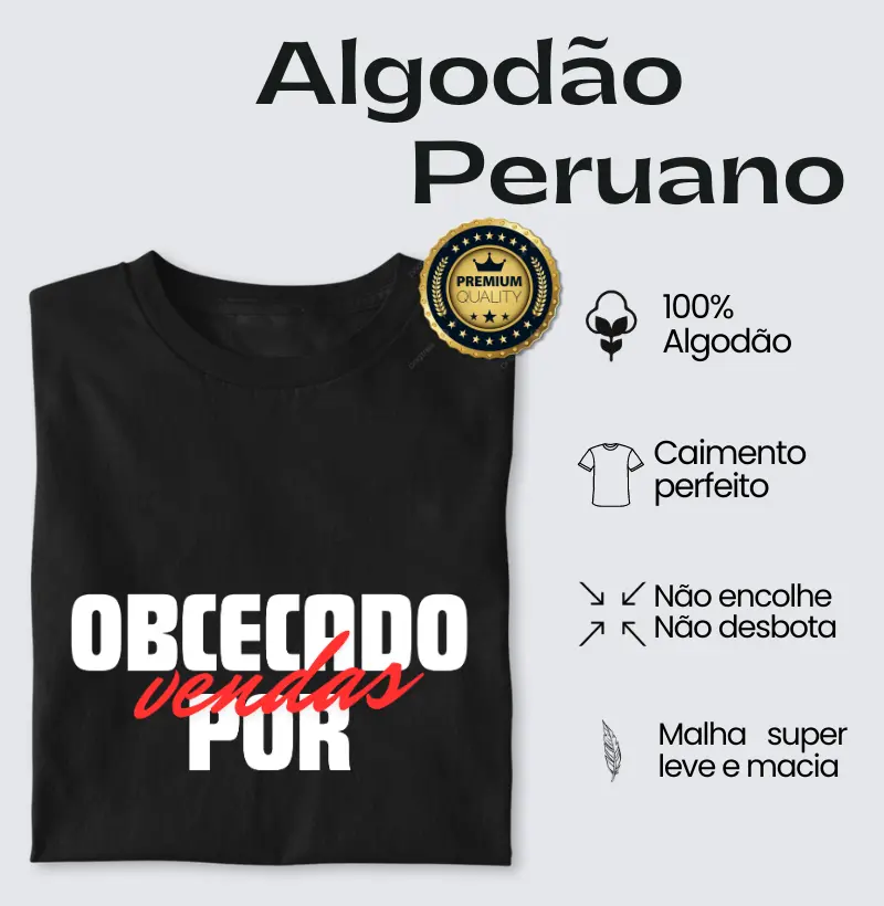 Obcecado por vendas (MASC) - Algodão Peruano