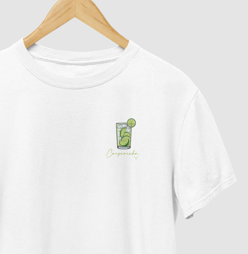 camiseta coleção drinks - caipirinha