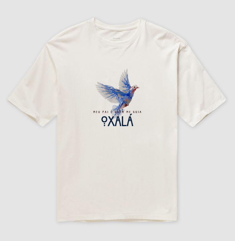 Estampa Oxalá Meu Pai Off White Masc.